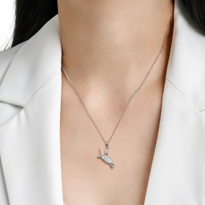 Turtle Pendant Necklace in S925 Sterling Silver